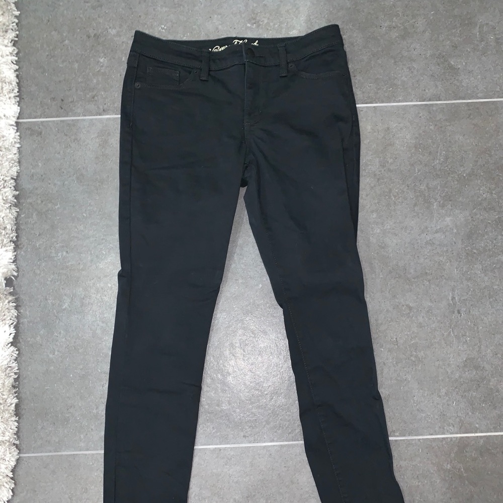 Black jeans with no rips